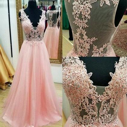 Elegant Prom Dress, Chiffon Evening Dress,long..