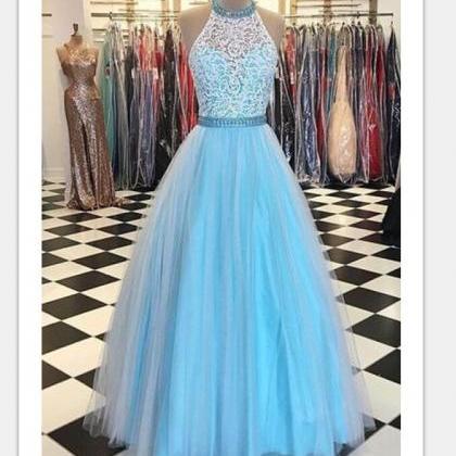 A-line Prom Gowns,long Prom Dresses,evening..