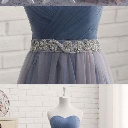 Fashion Sexy Backless Prom Dresses Blue Chiffon..