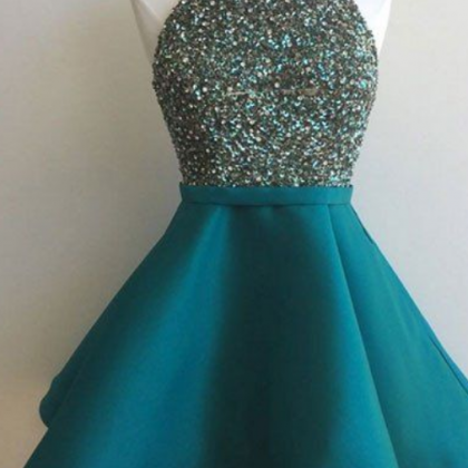 Homecoming Dresses,sequin Short Green Prom Dress,..