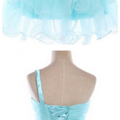 Real Made Light Blue Homecoming Dresses..