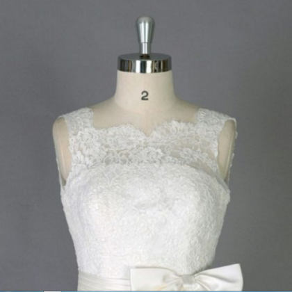 White Homecoming Dresses Zipper-up Sleeveless A..