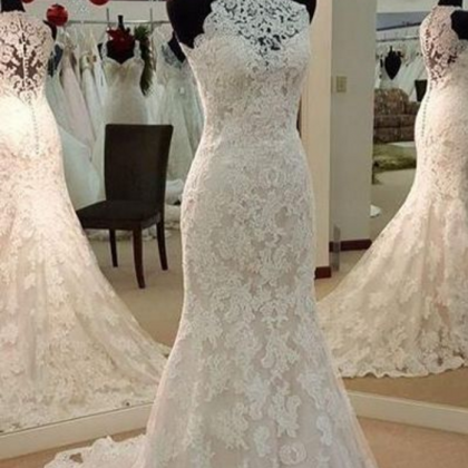 Lace Wedding Dress,mermaid Wedding Dresses,wedding..