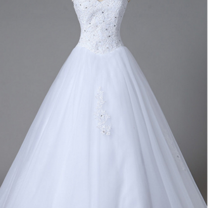Long Wedding Dress, Wedding Dress, Lace Bridal..