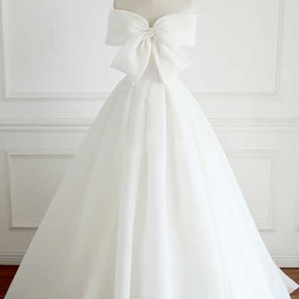 Long Wedding Dress, Chiffon Wedding Dress,..