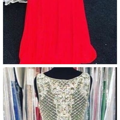 Red Prom Gowns,prom Dresses , Party Dresses ,long..
