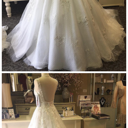 Charming Wedding Dress ,lace Wedding Dresses,a..