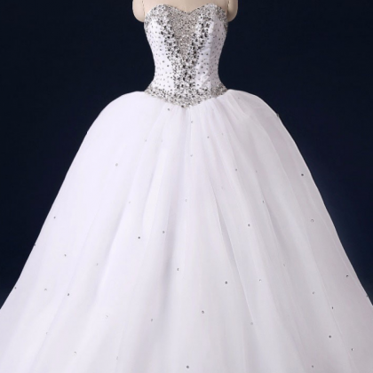 Gorgeous Sweetheart Wedding Dresses Princess Ball..