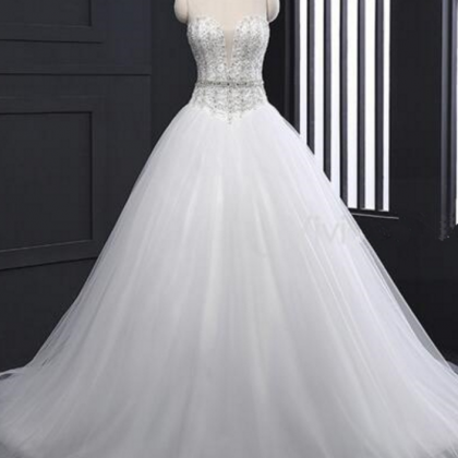 Bridal Sexy Luxury Ball Gown Wedding Dresses..