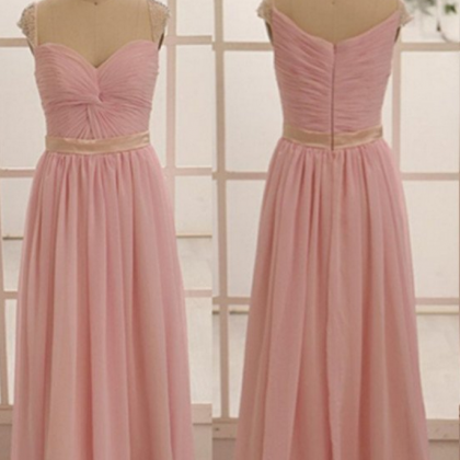 Pink Bridesmaid Dress,long Bridesmaid..