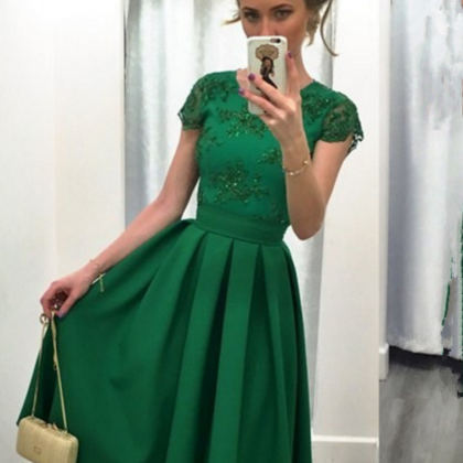 Green Short Homecoming Dress