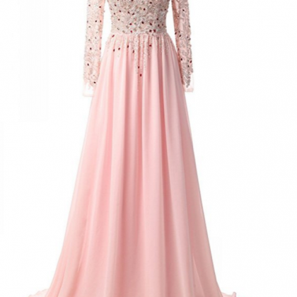 Lace Appliques Evening Gowns Beaded Prom Dresses..