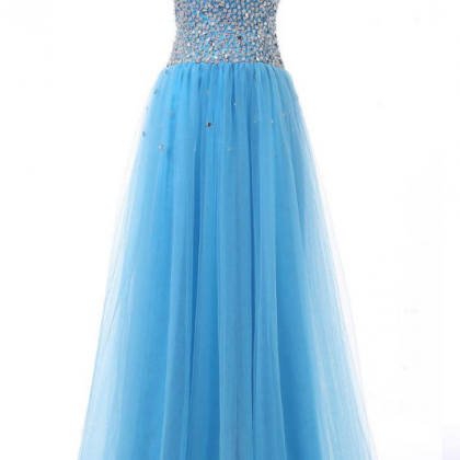 Sweetheart Prom Dresses,formal Dresses ,sky Blue..