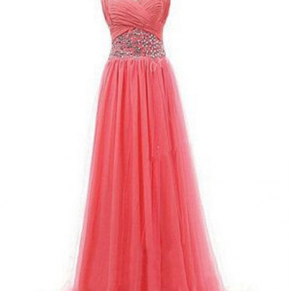 Coral Prom Dresses,sparkly Prom Dress,sparkle Prom..