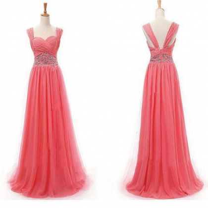 Coral Prom Dresses,sparkly Prom Dress,sparkle Prom..