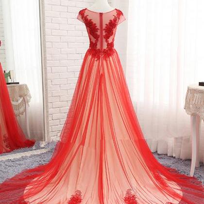 Trend4us Luxe Pearl-Trimmed Cape Sleeve Maxi Gown