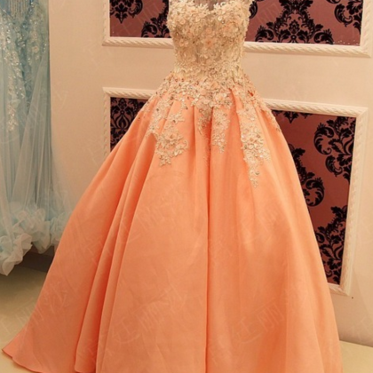 Ball Gown Prom Gowns,lace Prom Dresses,tulle Prom..