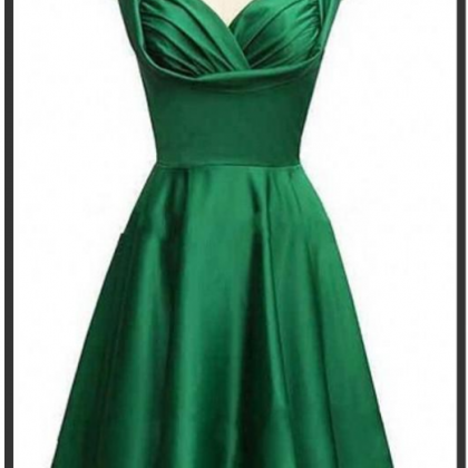 Gorgeous Style Emerald Green Knee-length Cocktail..