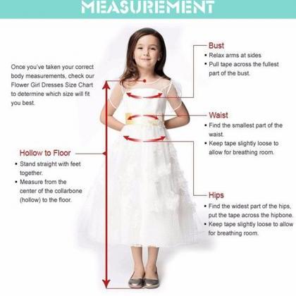 Princess Lace Flower Girl Dress Kids Children..