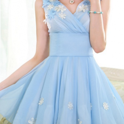 Sleeveless Chiffon Princess Dresses