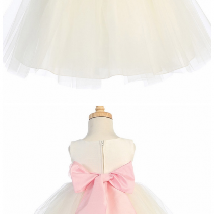 Blossom Ivory Poly Silk Bodice & Tulle..