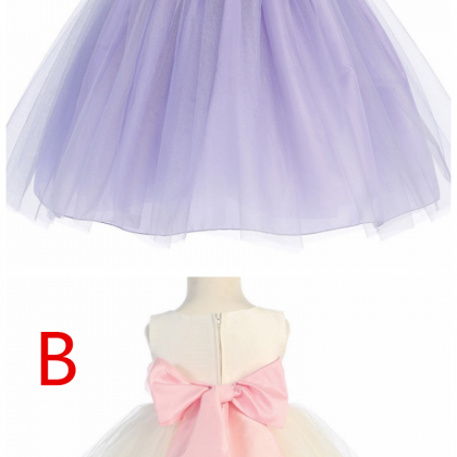 Blossom Lilac Poly Silk Bodice & Tulle..