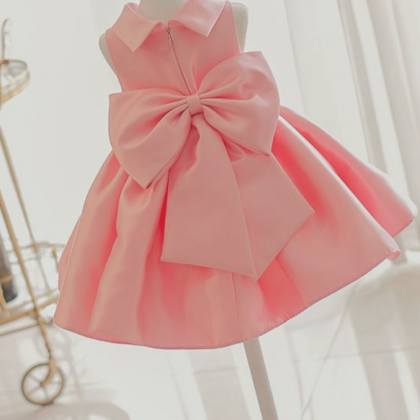 Flower Girl Dress, Light Pink Baby Girl Party..