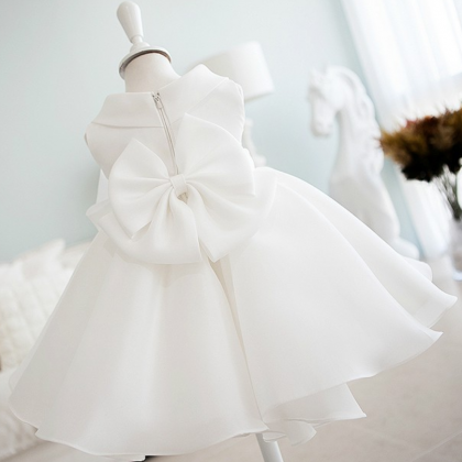 Flower Girl Dresses White Baby Girl Party Dress,..