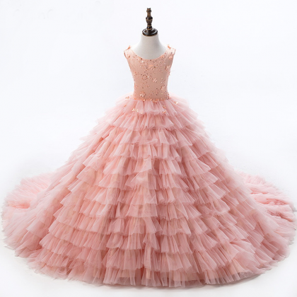 2018 Baby Peach Pageant Dresses For Girls Glitz..