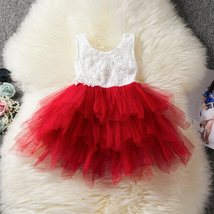 Baby Girl Tulle Dress Princess Cake Tutu Layered..