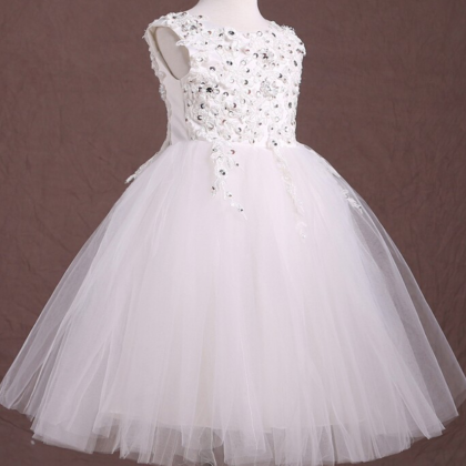 Fashion Ball Gown Applique Beading Flower Girl..
