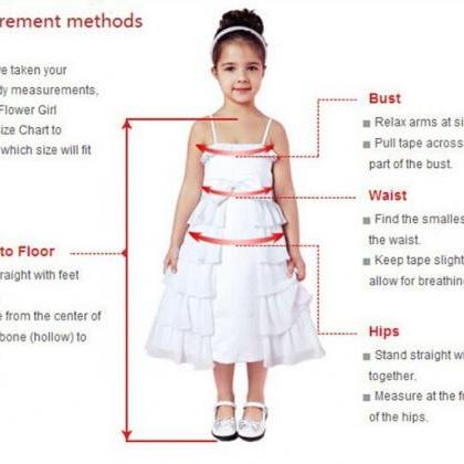 Fashion Tea Length Flower Girl Dresses Children..