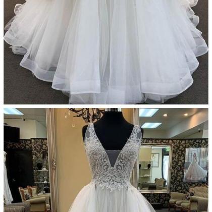 Sassy Wedding White Tulle Lace Custom Size Long..