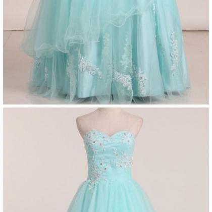 Prom Dresses Sweetheart Tulle With Applique