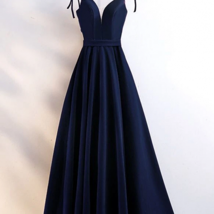 Beautiful Velvet Party Dress, Straps Long Prom..