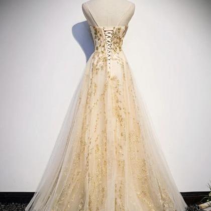 Beautiful Lace Long Prom Gown, Style Formal Dress