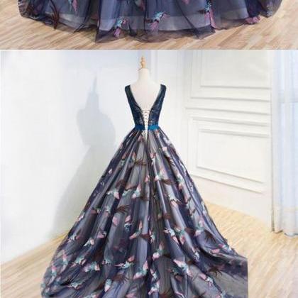 Unique A Line Prom Dress Modest Beautiful Plus..
