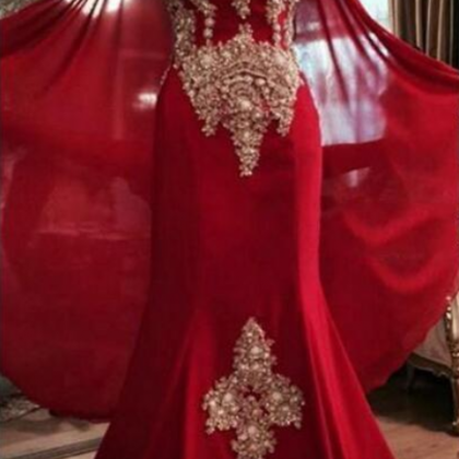 Luxurious Lace Red Arabic Dubai India Evening..