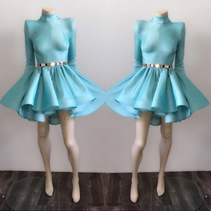 Mini Short Homecoming Gowns, Blue Cocktail..