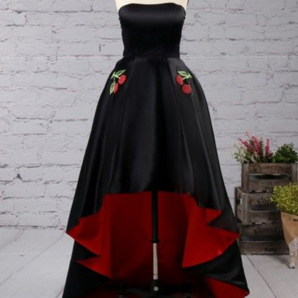 Ball Gown Strapless ,satin Asymmetrical With..