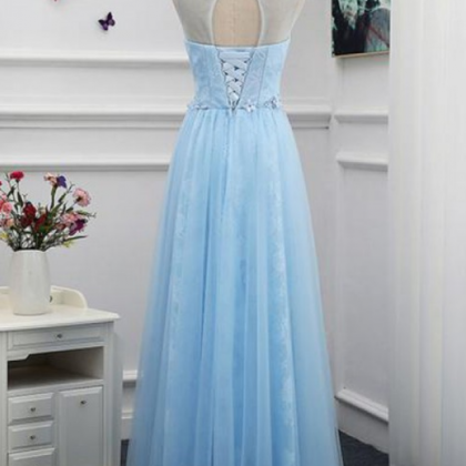 Prom Dresses A-line, 3d Flower Applique Prom..