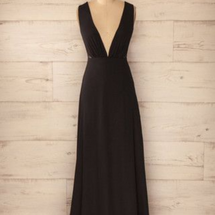 Black Prom Dress, Charming Long Prom Dress,fashion..