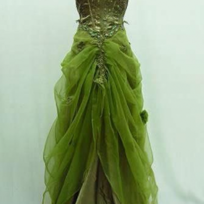 Lace Prom Dress,green Evening Dress,fashion Prom..