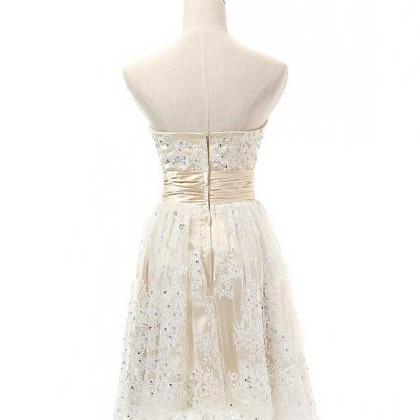 Lace Homecoming Dress,short Prom Dress,fashion..