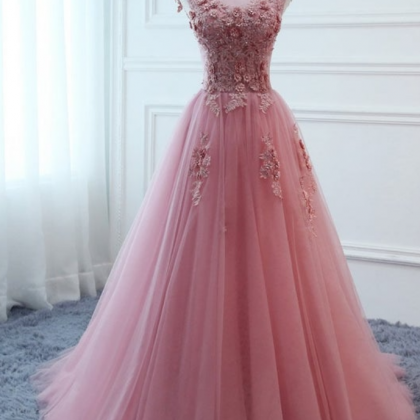 Tulle Women Formal Evening Prom Dress Long Floral..