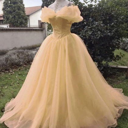 A Line Tulle Princess Dress Formal Dress