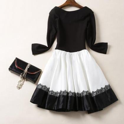 Black Homecoming Dress,lace Homecoming..