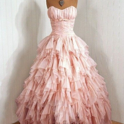 Pink Sweetheart Prom Dress,ball Gowns For..