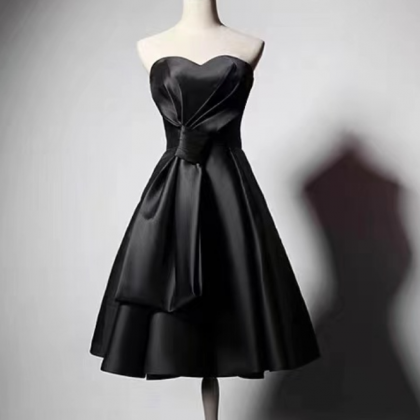 Satin dress, Hepburn style little b..