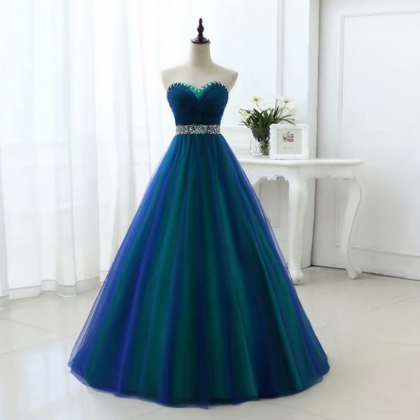 2019 Prom Dresses Ball Gown Sweetheart Real Photo..